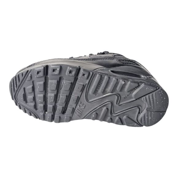 NIKE Air Max 90 "Triple Black" TD Sneakers Size 10.5C - Picture 7 of 11